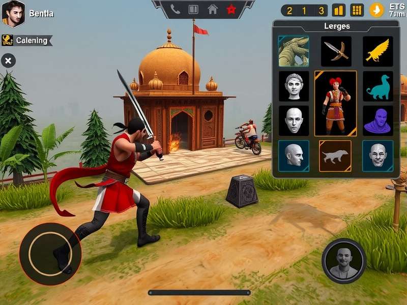 Uttar Pradesh Sword Lord character customization screen